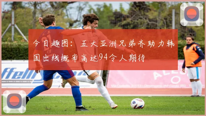今日趣图：五大亚洲兄弟齐助力韩国出线概率高达94令人期待